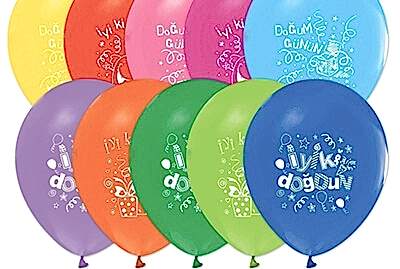 1 Yaş doğum Günü baskılı balon
