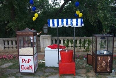 Açılış Sokak Satıcıları Pamuk Helva Pop Corn Macun Pamuk Şeker