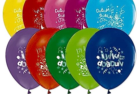 Doğum günü Baskılı Balon