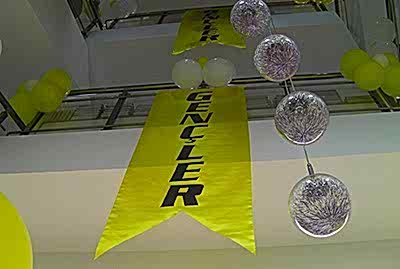 Kongre Seminer Organizasyonu bayrak dekorasyon üçgen bayrak