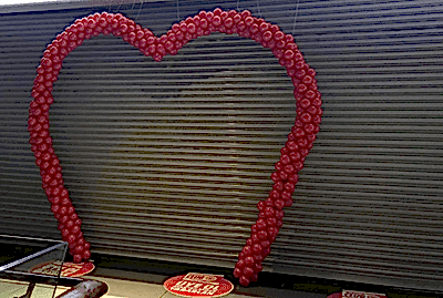 Sevgililer Günü Kalp Balon Dekor