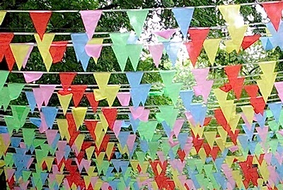 Şirket Pikniği Organizasyonu bayrak dekorasyonu