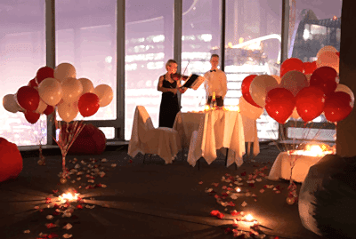 Restaurantda Süpriz Evlilik teklifi