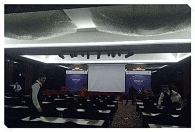 Kongre Seminer Organizasyonu Kumaş Dekorasyon Kumaş Kaplama